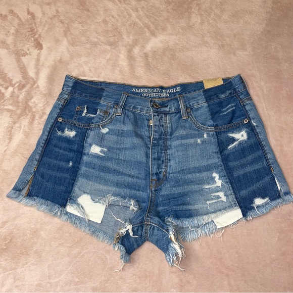 American Eagle Outfitters Pants - American Eagle distressed vintage hi-rise festival short size 12
